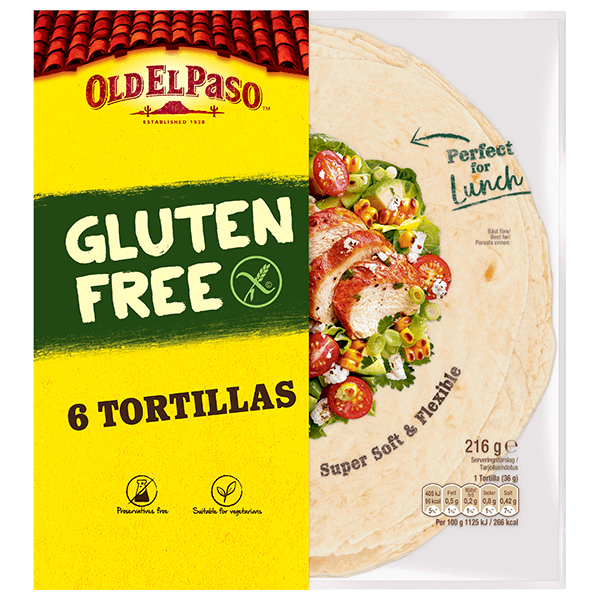 6 Medium Gluten Free Tortilla