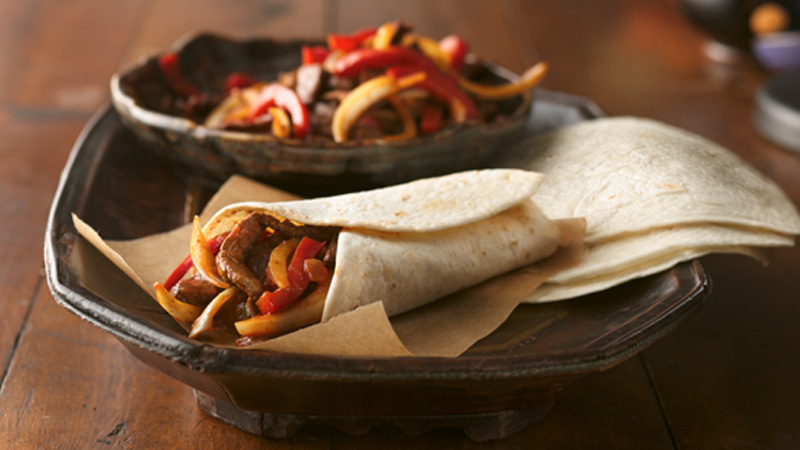Kött fajitas
